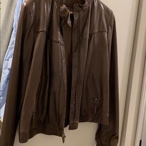 Cole Haan brown leather jacket